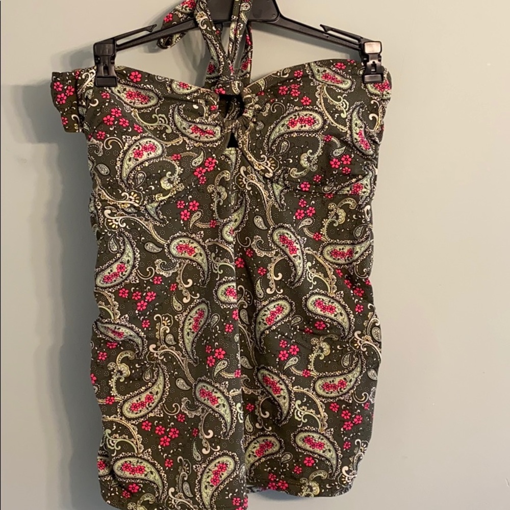 Motherhood Paisley Tankini Size S